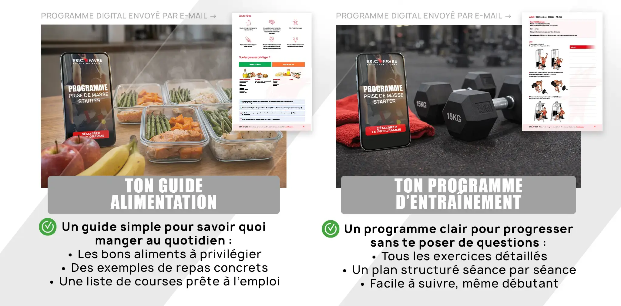ERIC FAVRE PROGRAMME PRISE DE MASSE STARTER