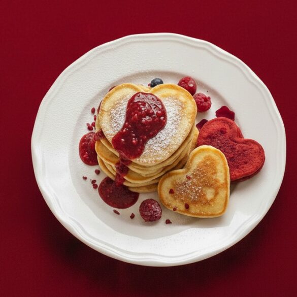 Des pancakes protéinés de Saint Valentin